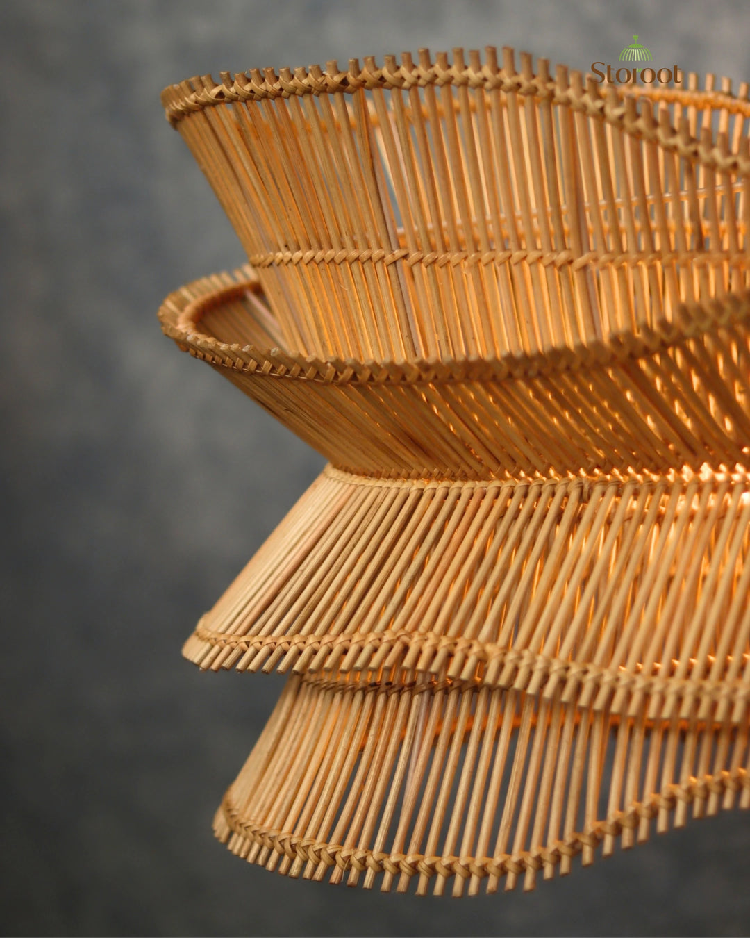 Liyora Flow – Sculptural Cane Linear Chandelier