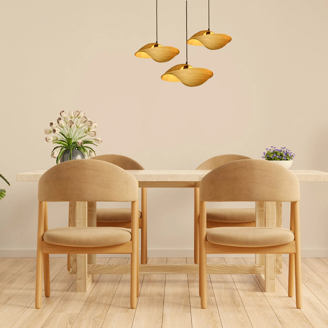 Azura Twist Bamboo Pendant Light – Seashell lamp