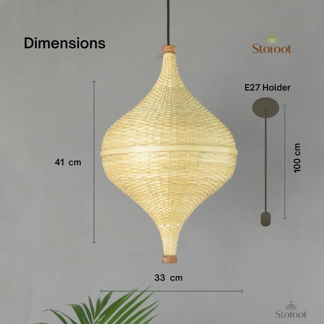 LumiNest Handmade Bamboo Hanging Lamp – Light for Modern Homes