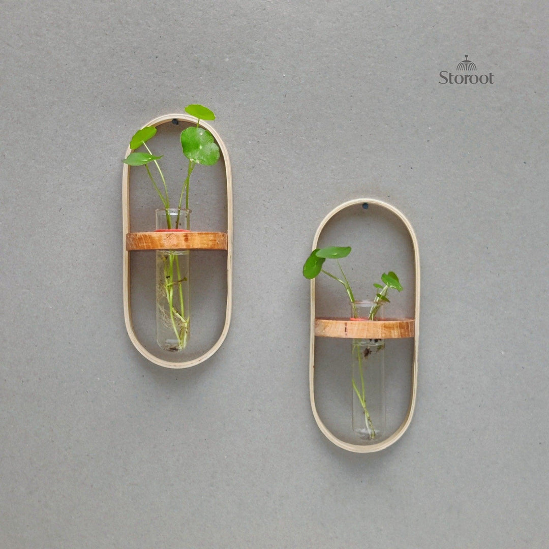 Easy-to-install bamboo wall planter perfect for adding nature to urban living spaces