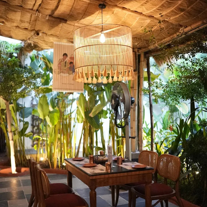 Rattan Chandelier