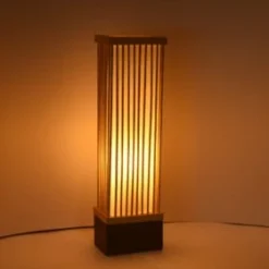 Decorative bamboo lamp for cozy home lighting