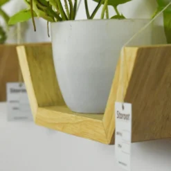 Geometric shelf planter: the perfect combination of style and practicality for your home decor