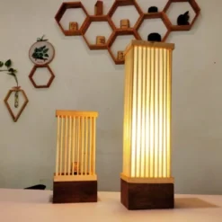 Natural bamboo light fixtures for eco-friendly home decor