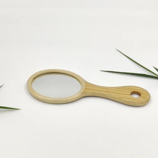Beautiful Bamboo Hand mirror Oval Shape