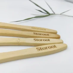 Bamboo toothbrush made from sustainable and renewable materials