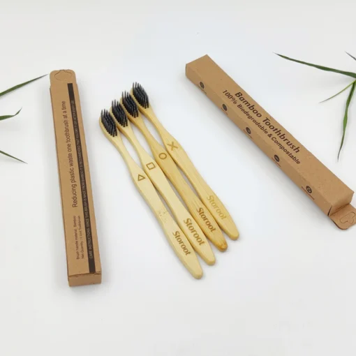 Eco-conscious bamboo toothbrush for sustainable dental hygiene