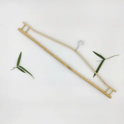 Sustainable bamboo hanger solution for space-saving and sustainability