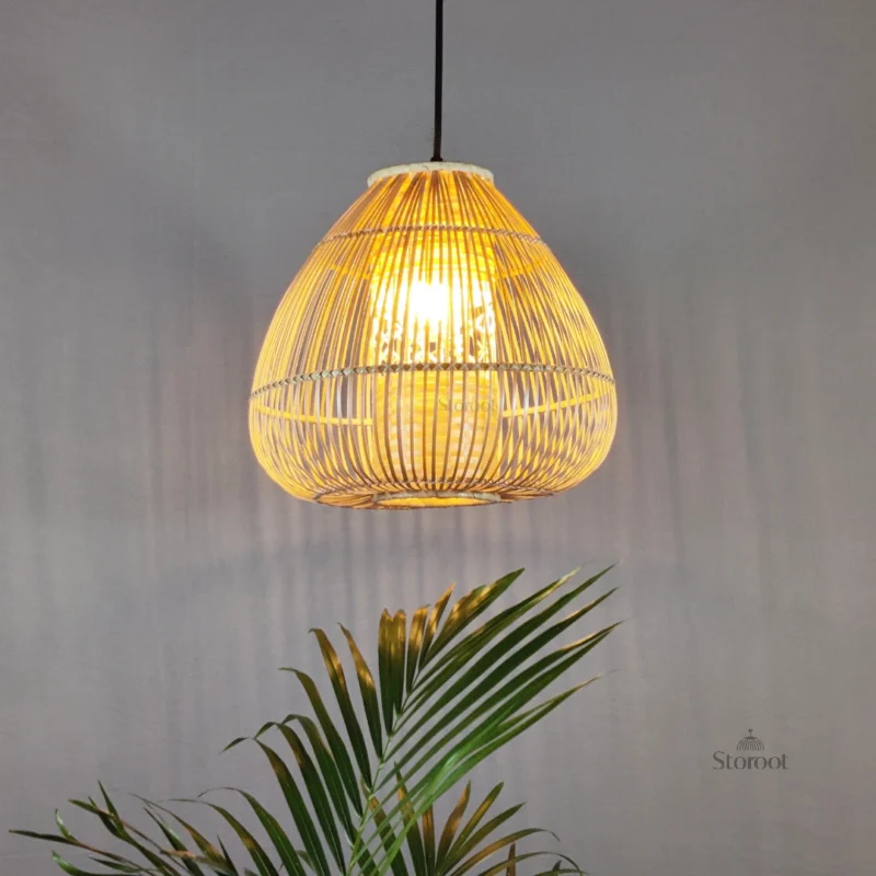 Rustic Bamboo Pendant Ceiling Lamp